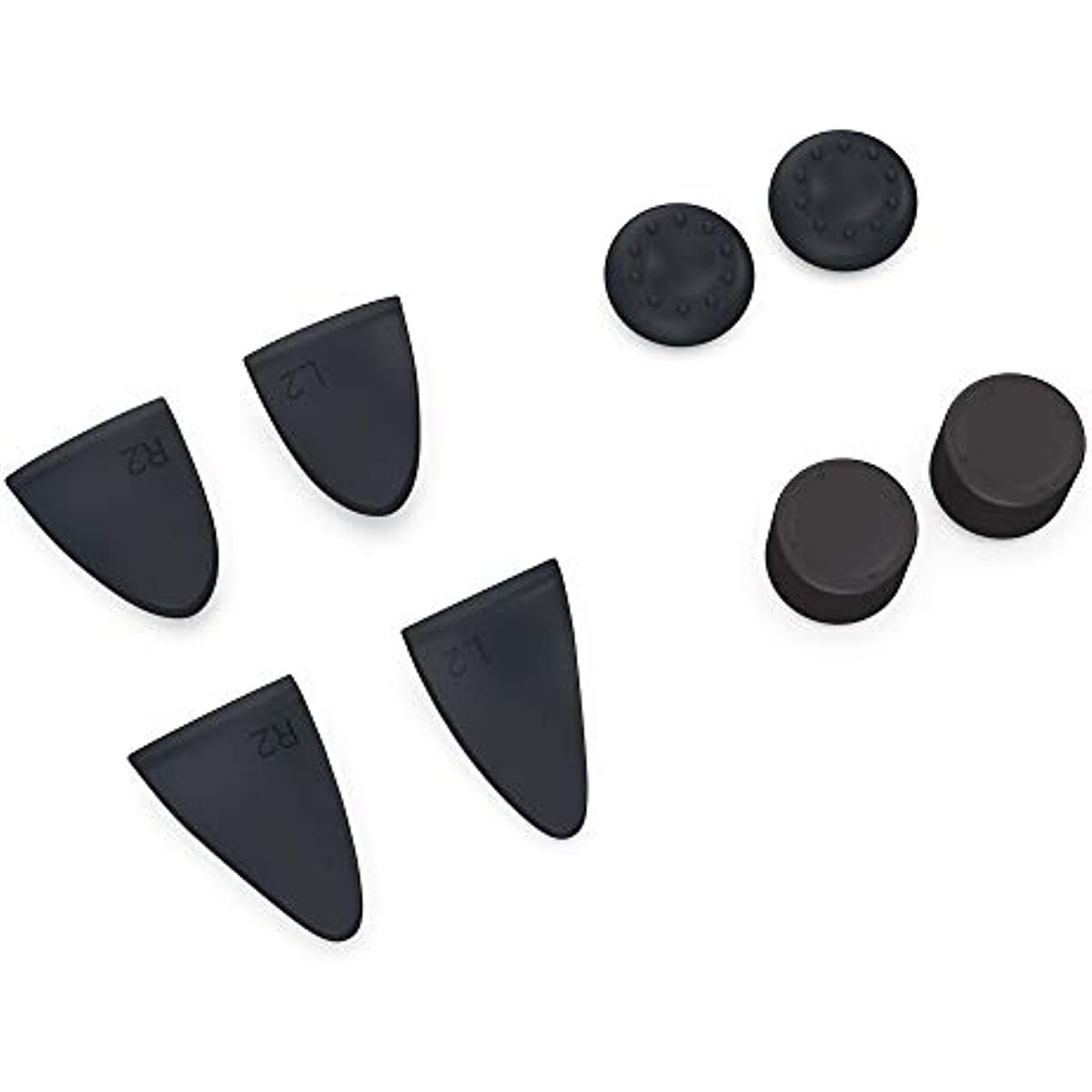 PS5 Trigger Extenders and Thumb Grips Kit - Joystick Extenders, Trigger Stoppers, Rubber Caps for Enhanced Accuracy and Faster Reaction - Controller Attachments for Competitive Gaming on PlayStation 5