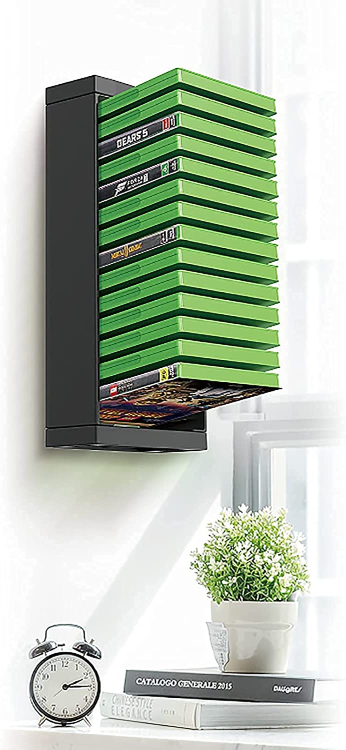 Xbox Game Card Case Storage Wall Mount, Xbox One Game Card Box Storage Stand Wall Mount Compatible with PS5 PS4 Games Xbox Series X/S Games (14 Game Boxes)