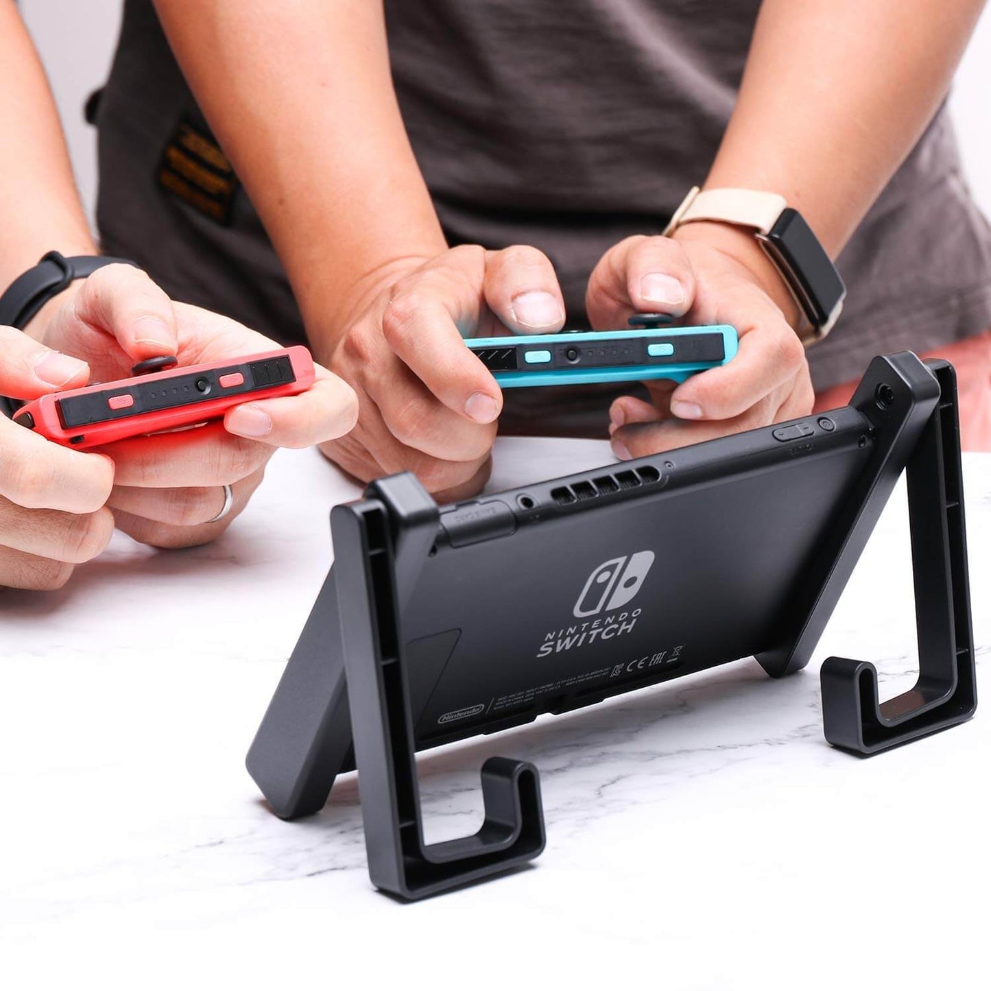 Switch Stand and Car Headrest Mount - Adjustable Desk Holder and Travel Mount - Portable Gaming Support for Kids and Road Trips (Not for Switch 2)