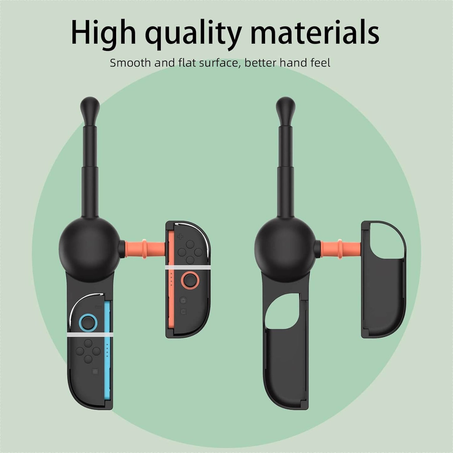 HEATFUN Switch 2 Fishing Rod - Realistic Fishing Game Accessory for Switch 2/Switch/Switch OLED Joycon, Compatible with Bass Pro Shops: The Strike & All Fishing/Hunting Games - 1 Pack