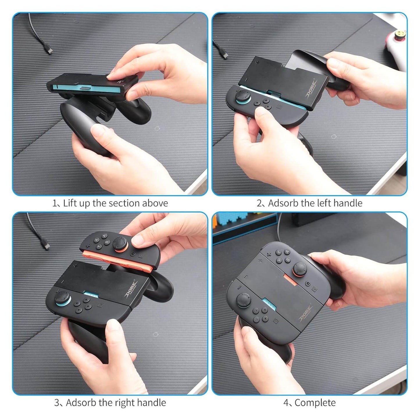 HEATFUN Magnetic Nintendo Switch 2 Charging Grip – Dual LED Joycon 2 Charging Grip for Seamless Play & Charge, Includes USB-C Cable – Compatible with Switch 2 Joycon Accessories Only