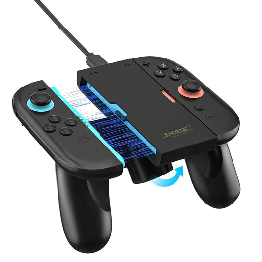 HEATFUN Magnetic Nintendo Switch 2 Charging Grip – Dual LED Joycon 2 Charging Grip for Seamless Play & Charge, Includes USB-C Cable – Compatible with Switch 2 Joycon Accessories Only