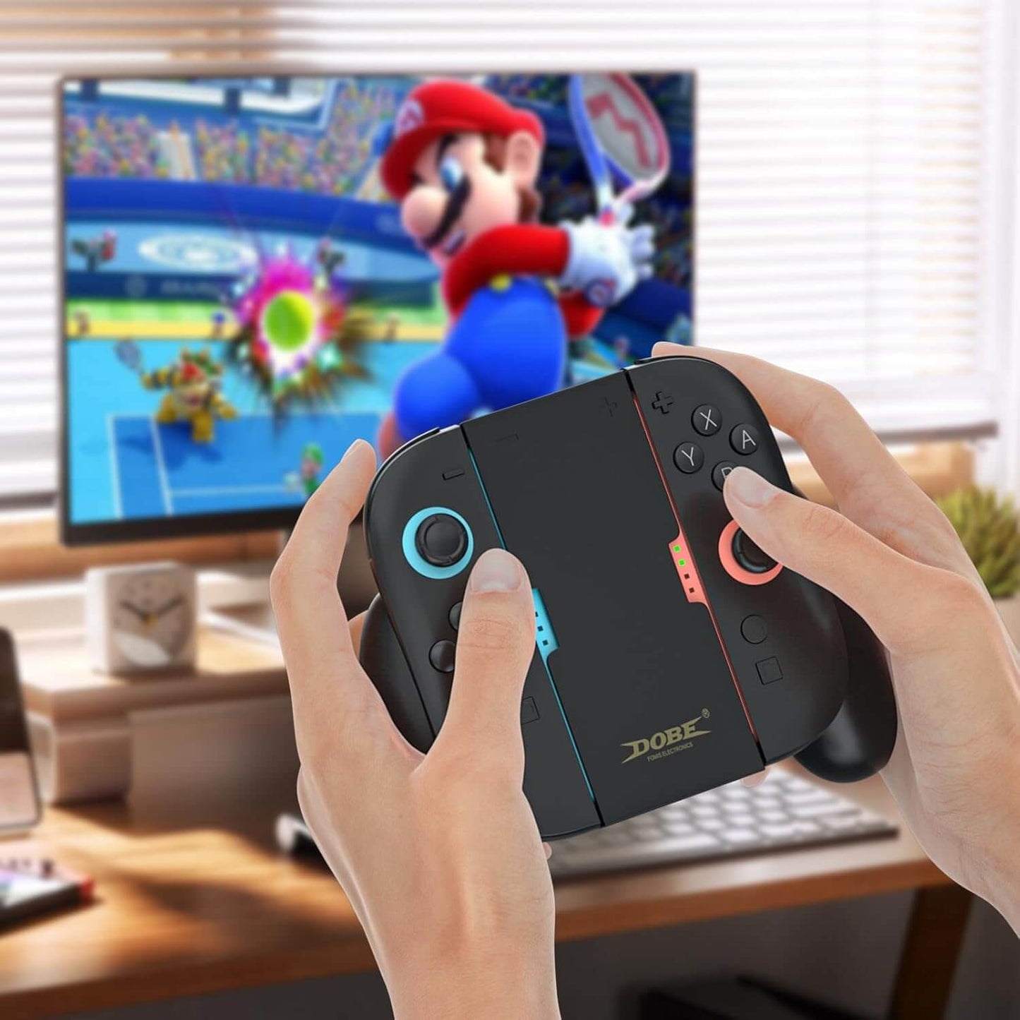 HEATFUN Magnetic Nintendo Switch 2 Charging Grip – Dual LED Joycon 2 Charging Grip for Seamless Play & Charge, Includes USB-C Cable – Compatible with Switch 2 Joycon Accessories Only