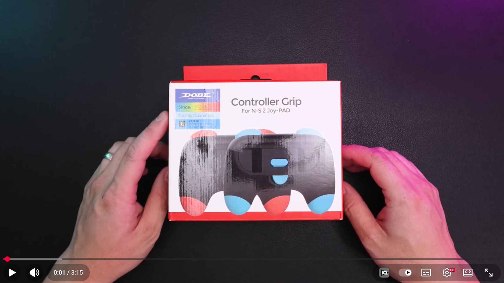 Load video: unboxing nintendo switch 2 controller grips