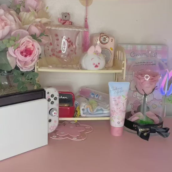 nintendo switch oled pink case kirby