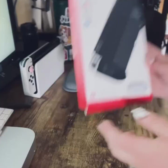 nintendo switch oled grip case black