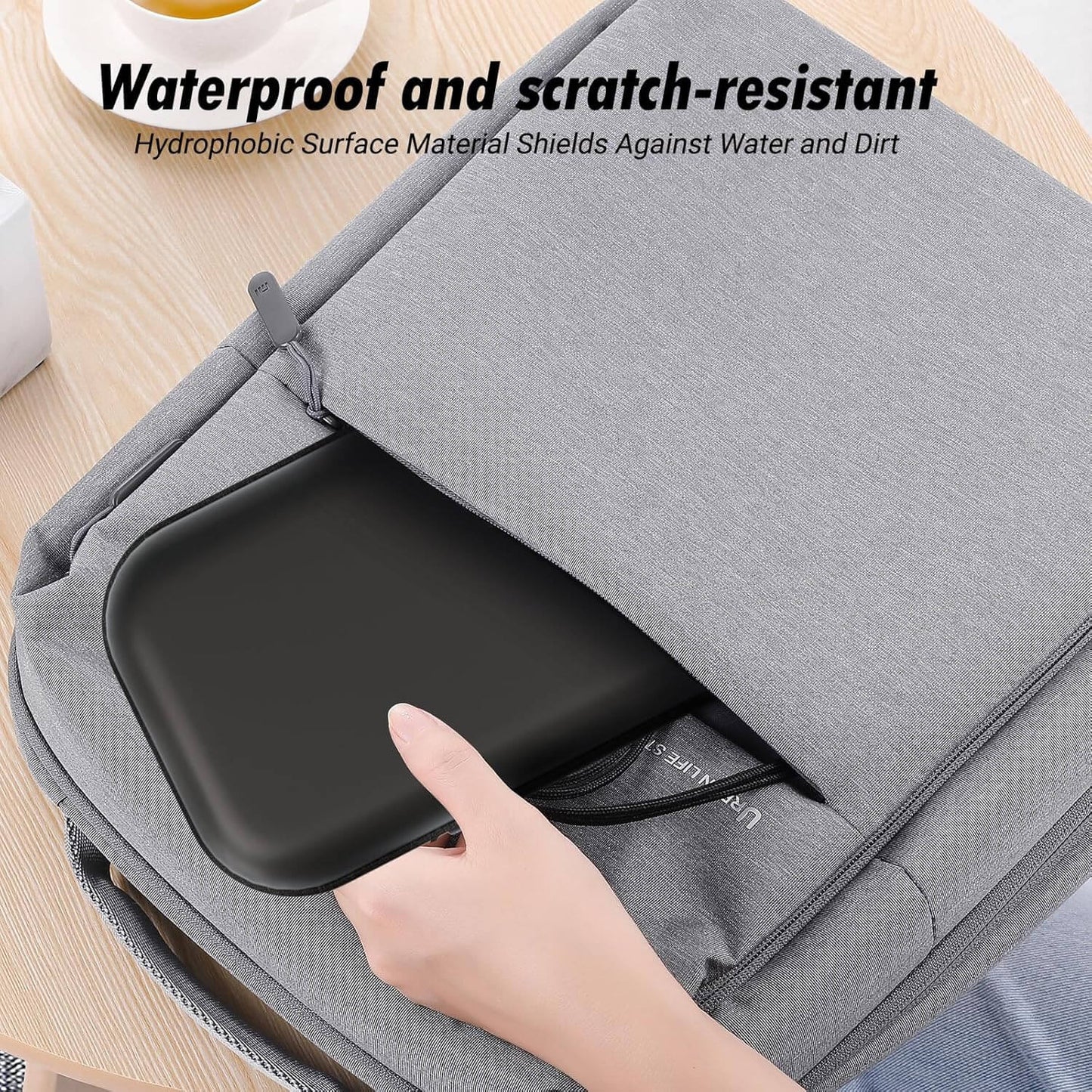 HEATFUN Switch 2 Carrying Case Upgraded Zipper, Minimalist Black Design, No Logo, Hard Shell Switch 2 Travel Case Holds Console and 12 Game Cards, Includes Screen Protector and Thumb Grips