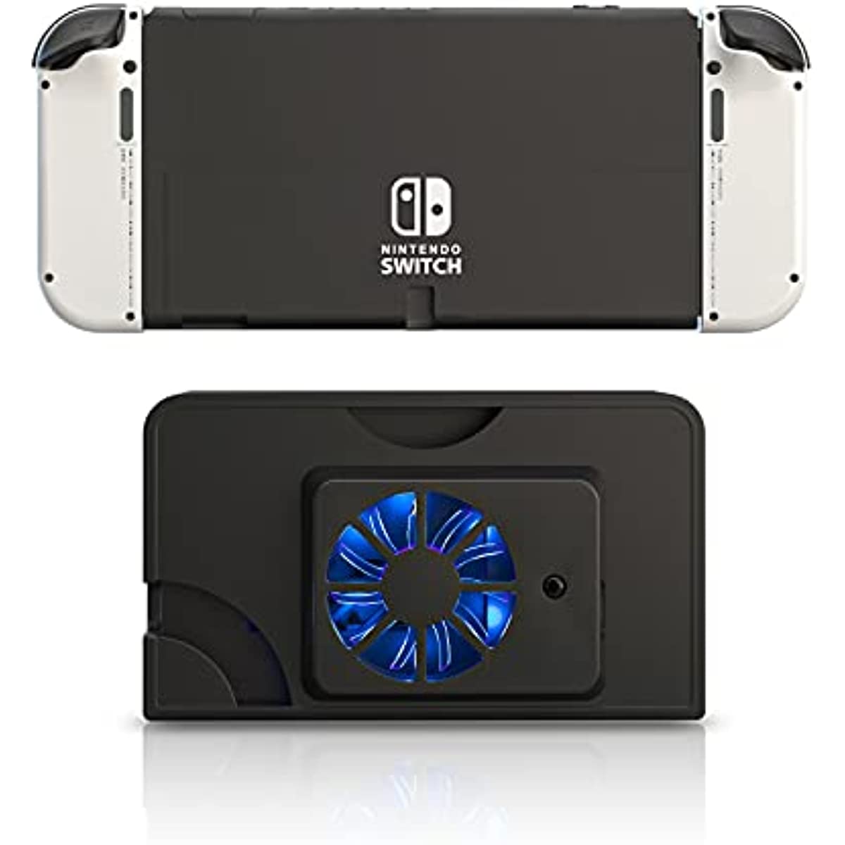 HEATFUN Switch OLED Cooling Fan, Switch OLED Dock Fan, Switch OLED Accessories - Black