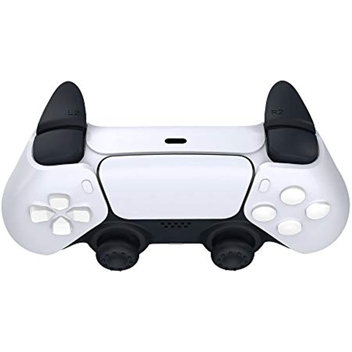 PS5 Trigger Extenders and Thumb Grips Kit - Joystick Extenders, Trigger Stoppers, Rubber Caps for Enhanced Accuracy and Faster Reaction - Controller Attachments for Competitive Gaming on PlayStation 5