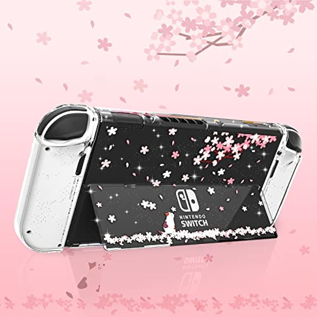 nintendo switch oled glitter case