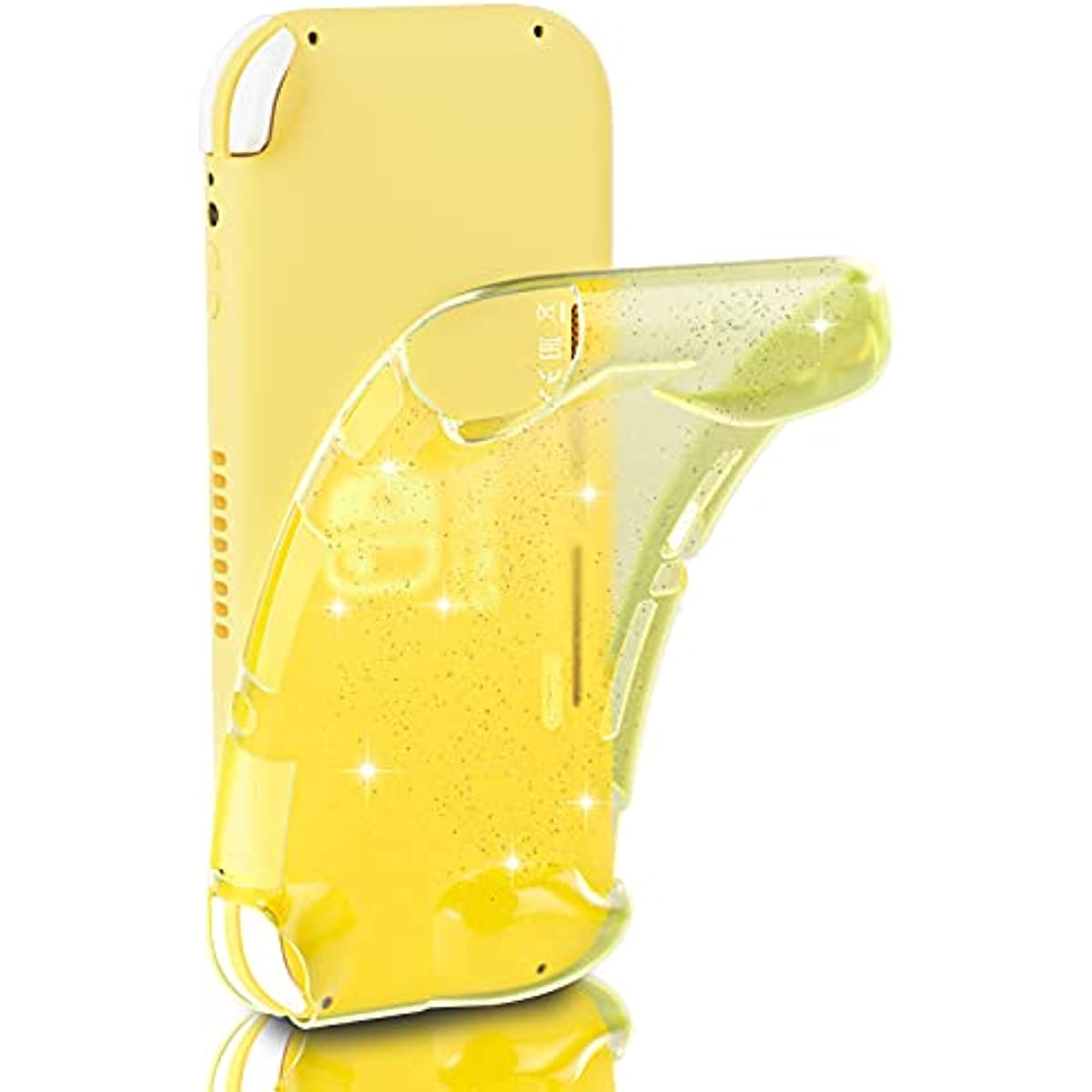 Switch lite Glitter Case, Switch lite Protective TPU Case, Switch lite Ergonomic Grip Case
