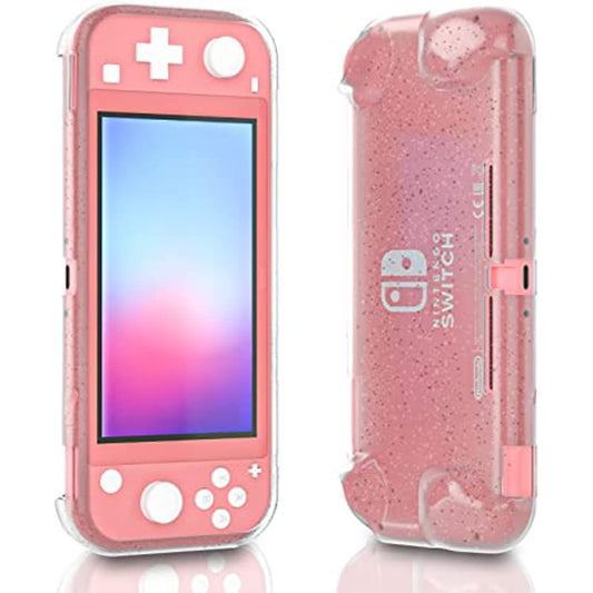 Switch lite Grip Case, Switch lite Case Clear Glitter, Switch lite TPU Case