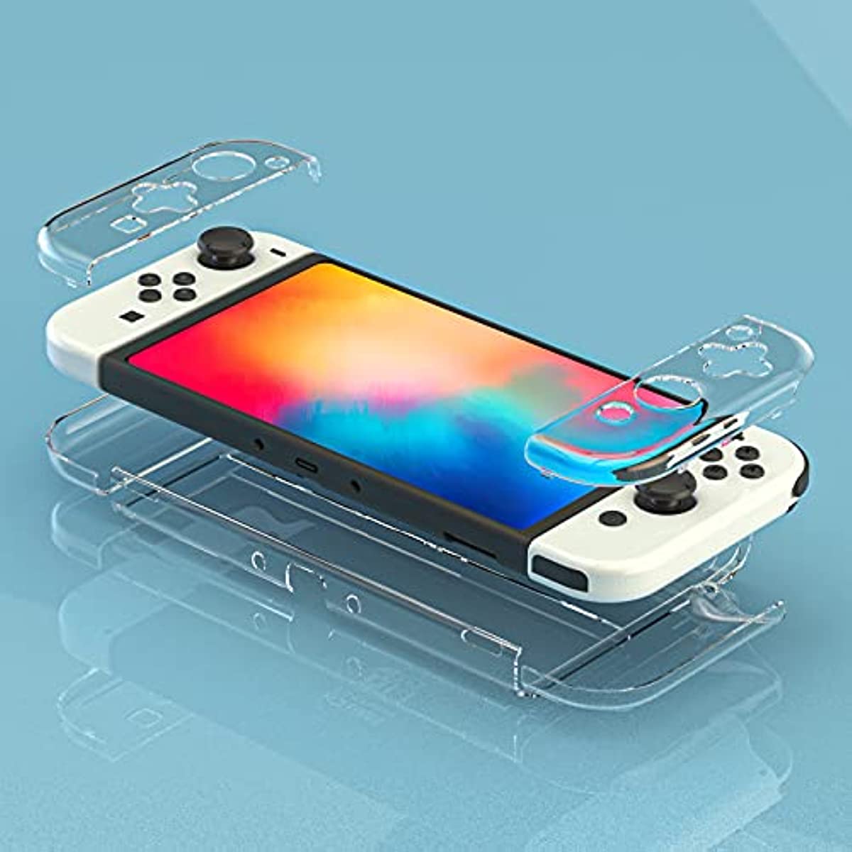 nintendo switch oled protective case clear