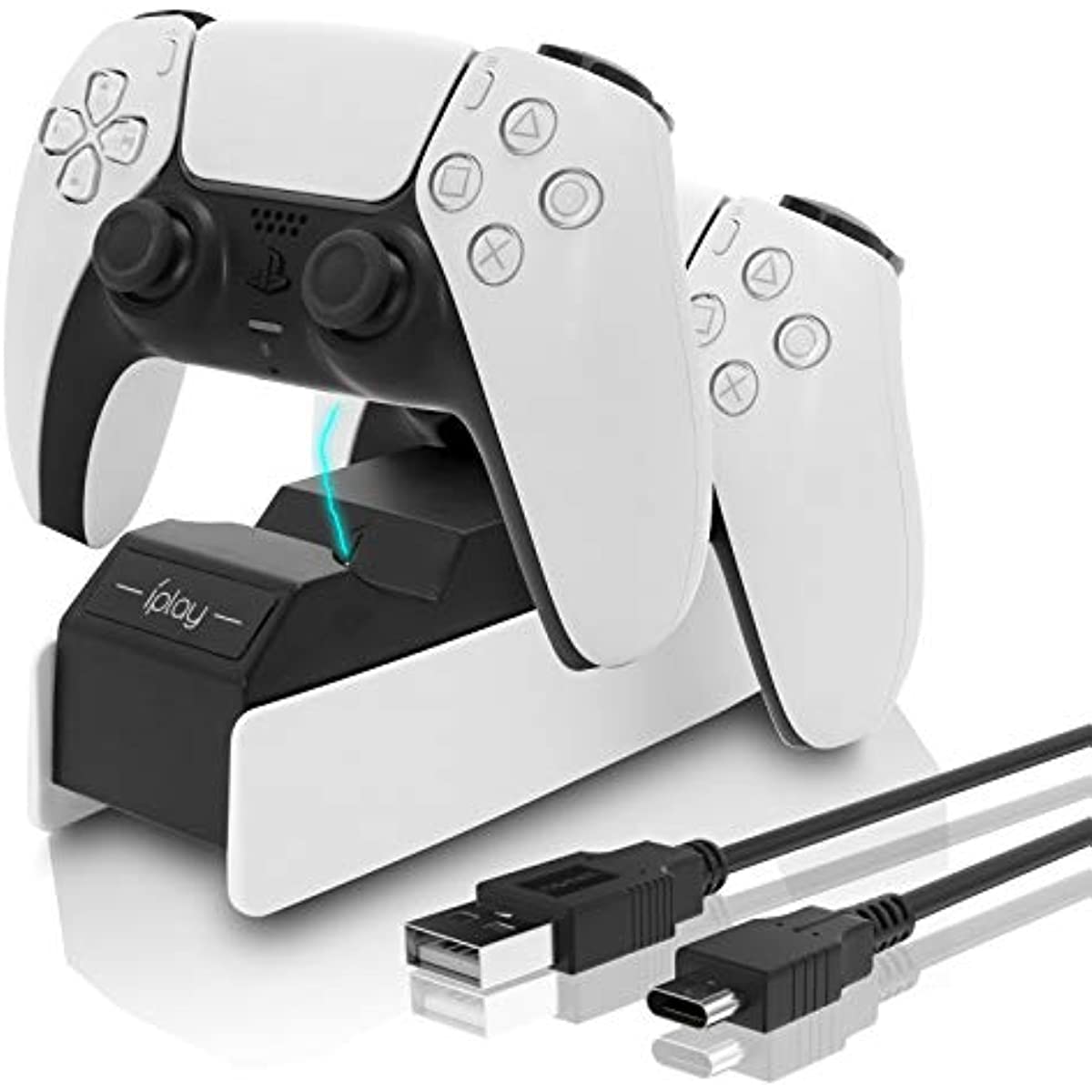 PS5 Controller Charger, Fast Charging Station for Playstation 5 Dual Sense Controllers