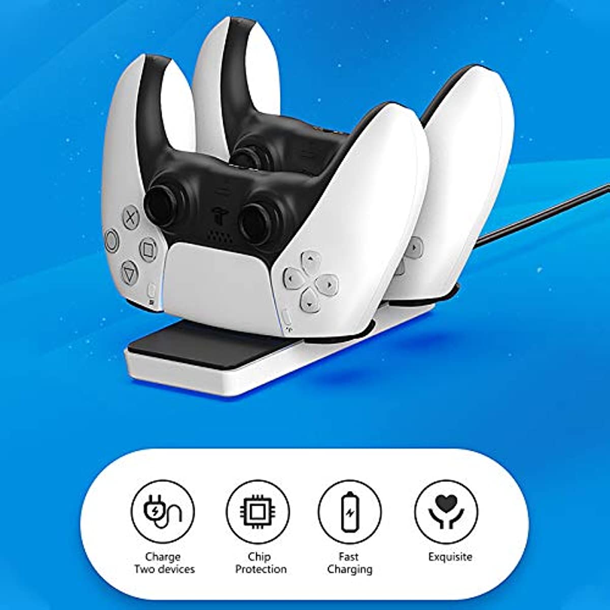 PS5 Controller Charger, Playstation 5 Controller Charger Dock, Playstation 5 Controller Accessories