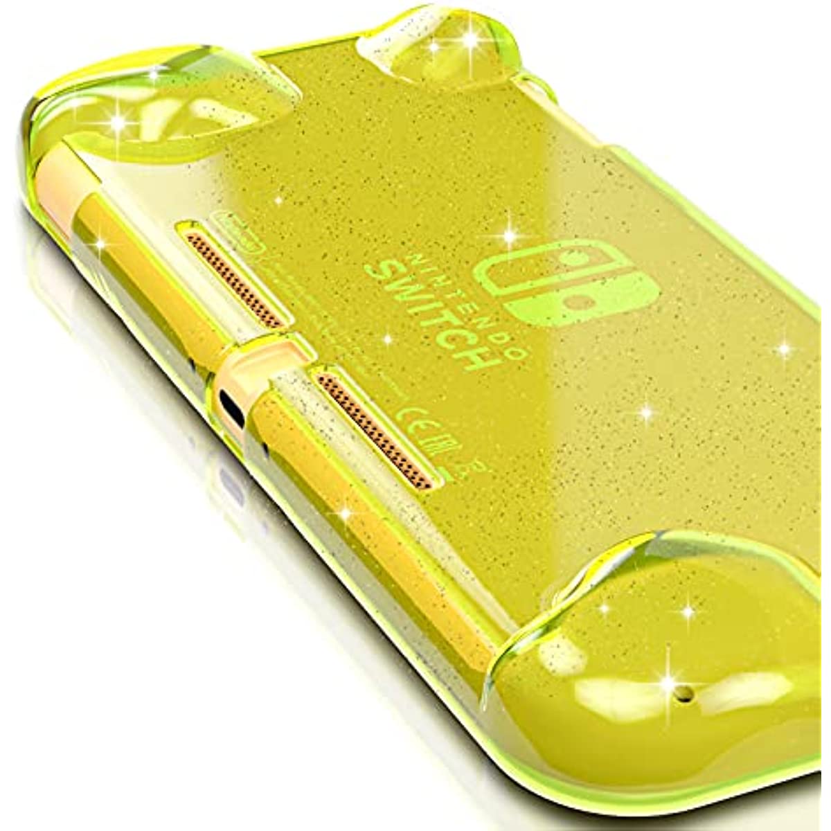Switch lite Glitter Case, Switch lite Protective TPU Case, Switch lite Ergonomic Grip Case