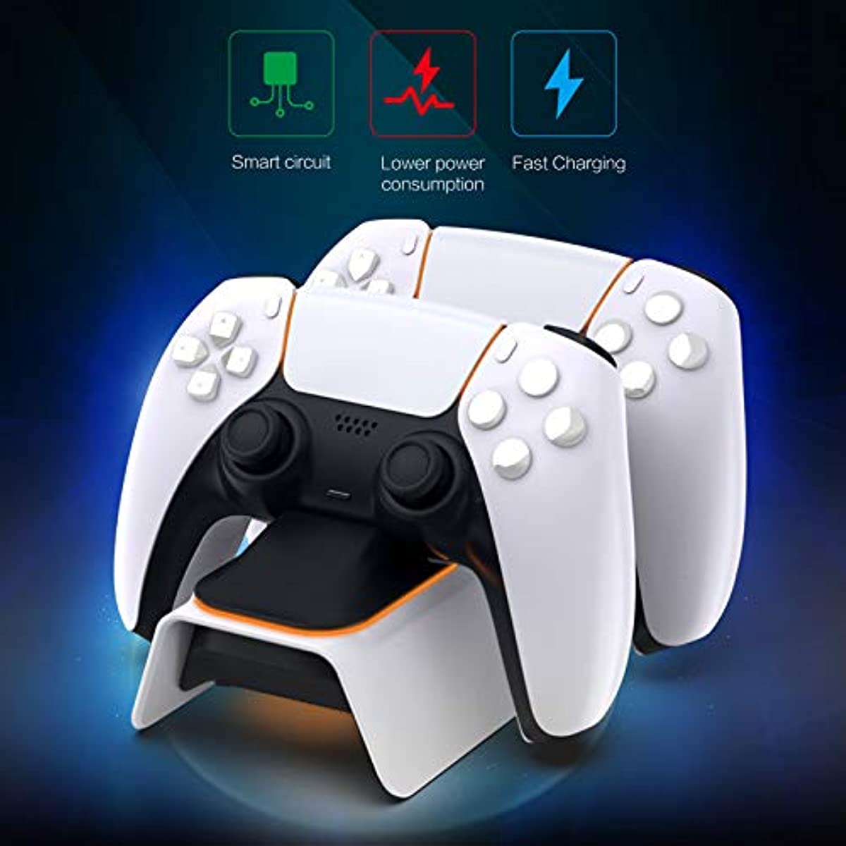 PS5 Controller Charger Station with 5V 3A Power Adapter