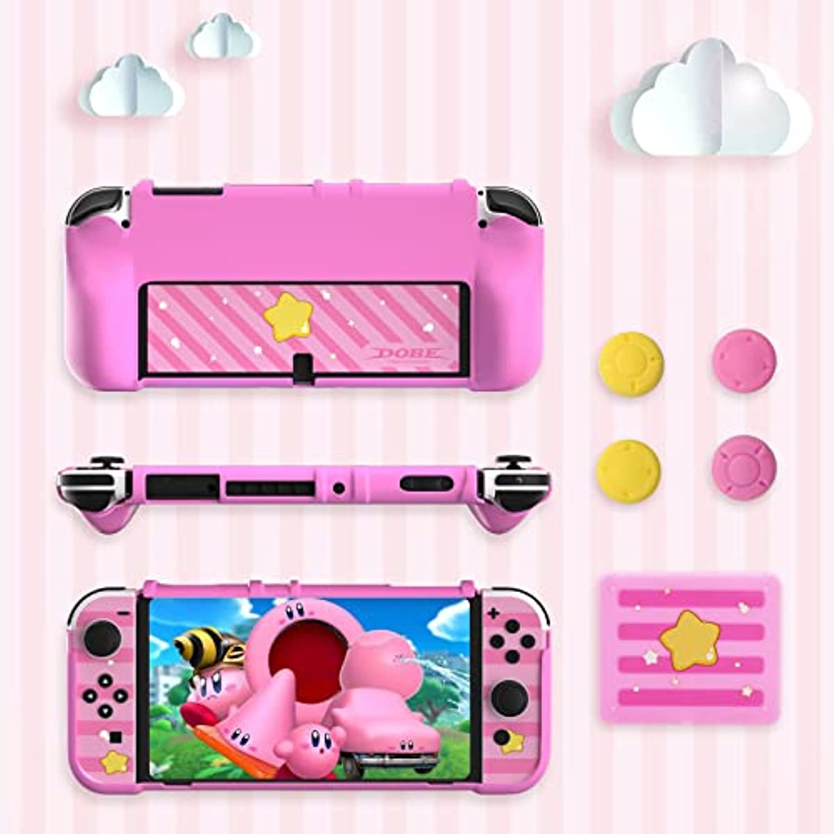 nintendo switch oled pink accessories