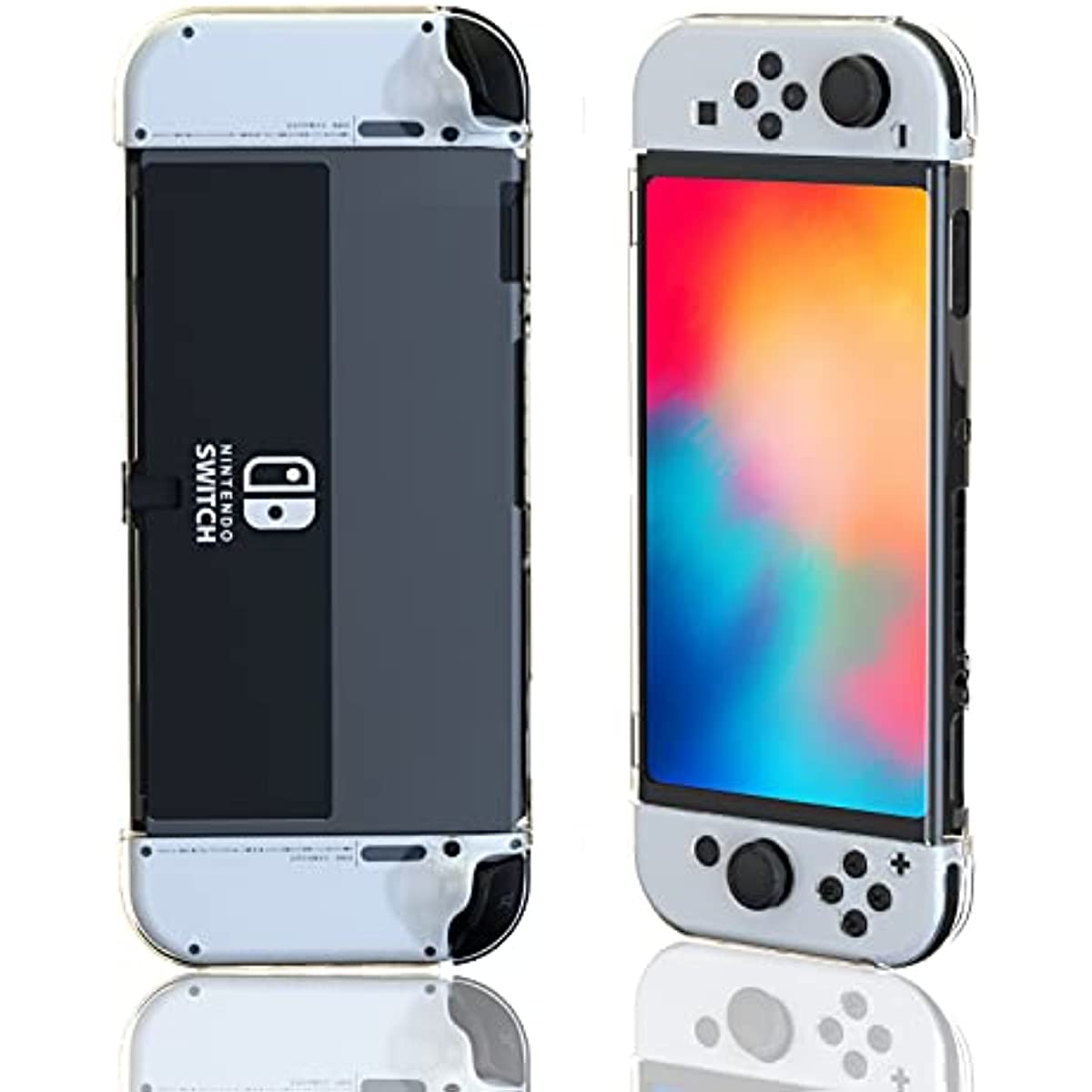 nintendo switch oled clear protective case