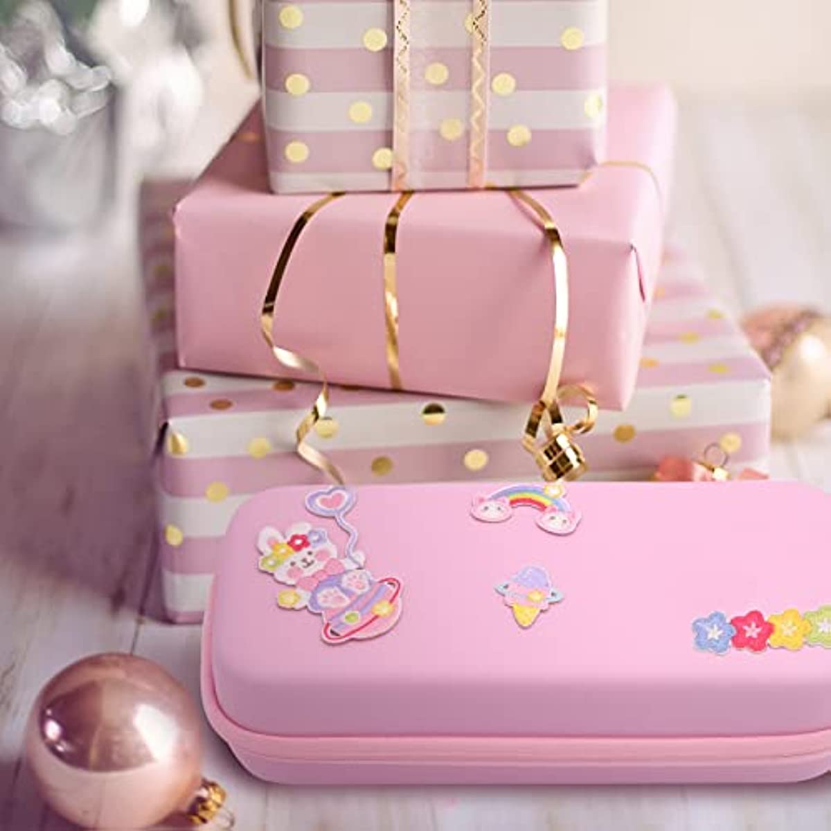 nintendo switch carry case pink