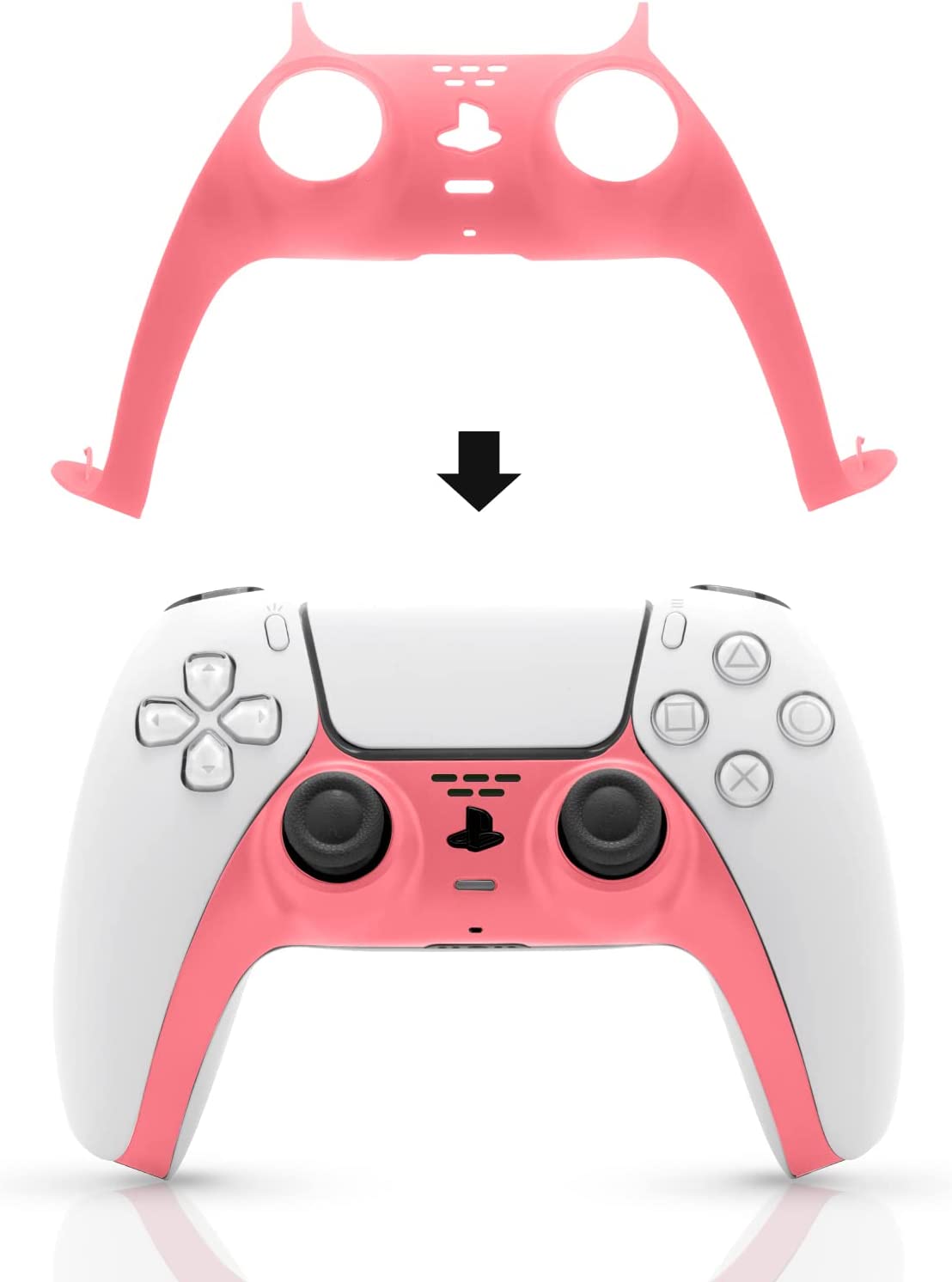 PS5 Controller Faceplate, PS5 Yellow Accessories, Decoration for PS5 Dual Sense Controller - Light Yellow