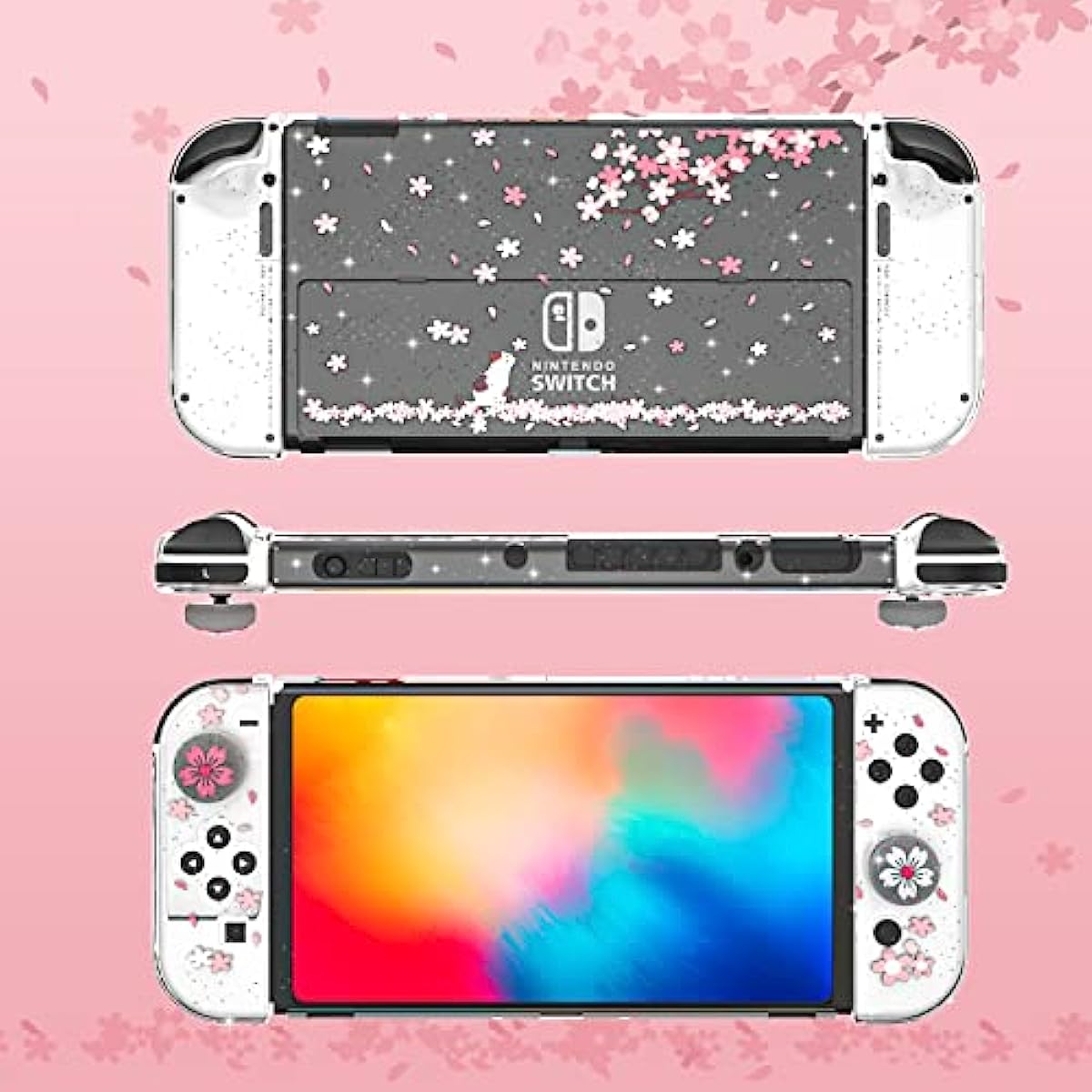 nintendo switch oled sakura case