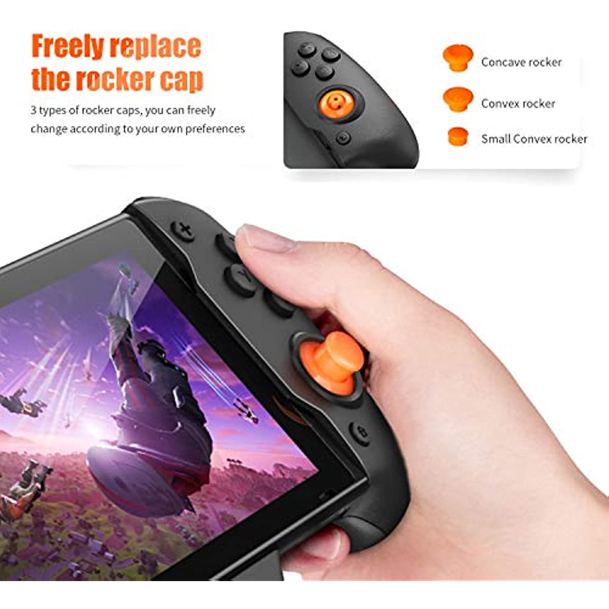 Wireless Controller Compatible with Nintendo Switch, Large Controller for Nintendo Switch with Precise Rocker, Dual Motor Shock Feedback and Screenshot