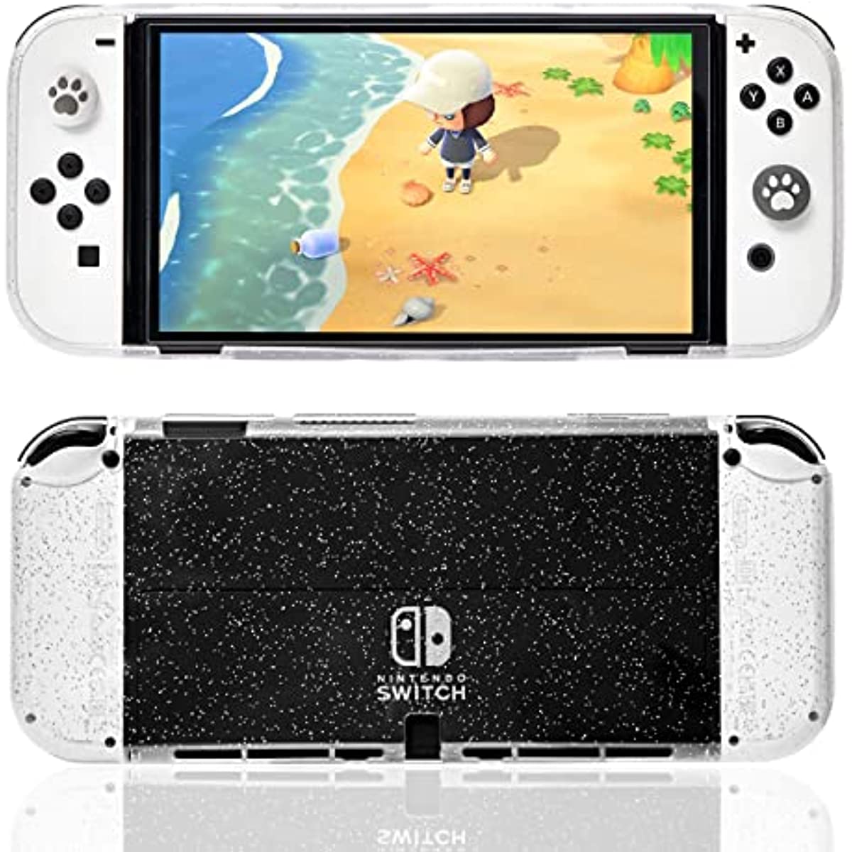 nintendo switch oled glitter case