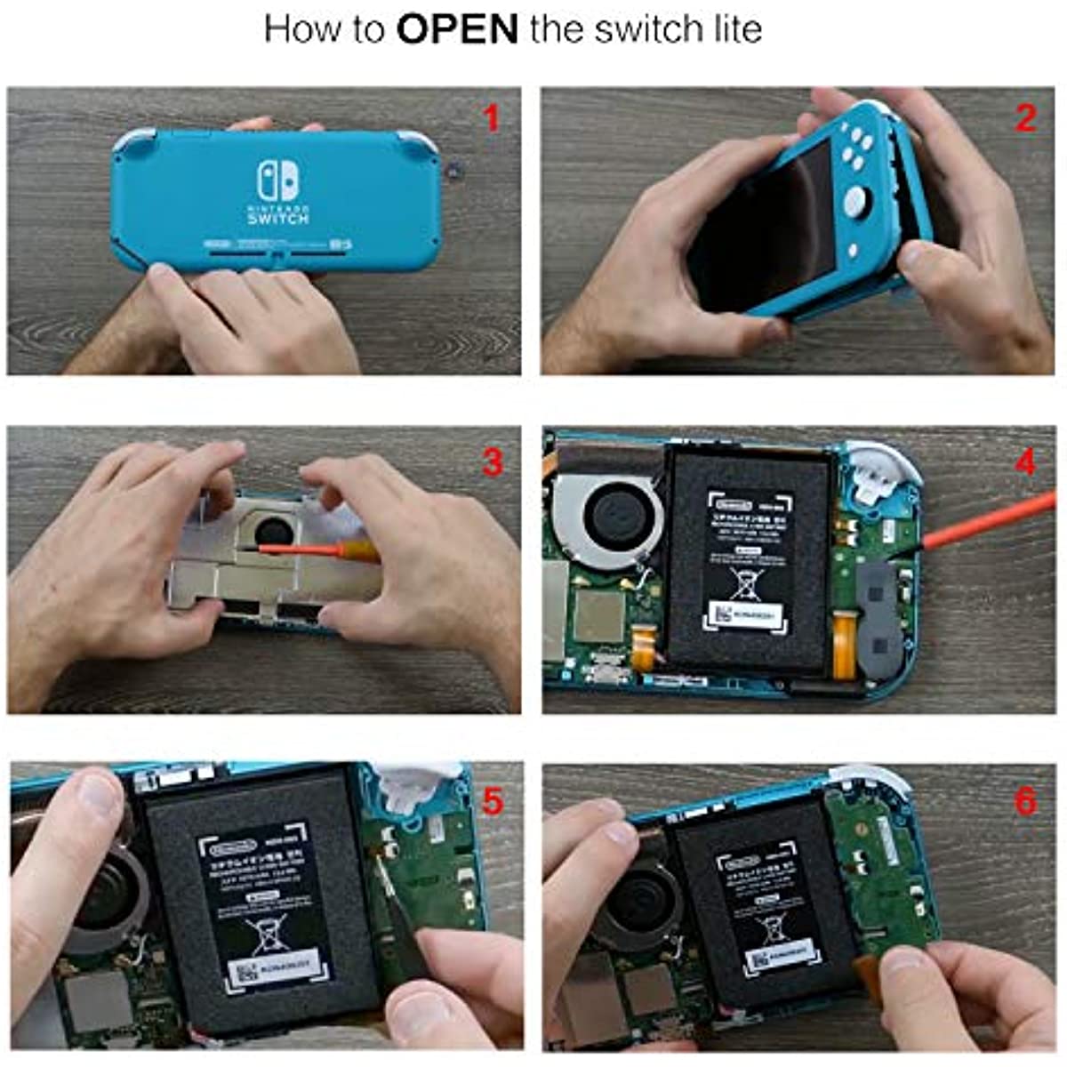 Replacement Joy Stick Compatible with Switch lite, Joystick Replacement Compatible with Switch lite and Repair Tool Kit for Switch lite - 2 Pack (White)