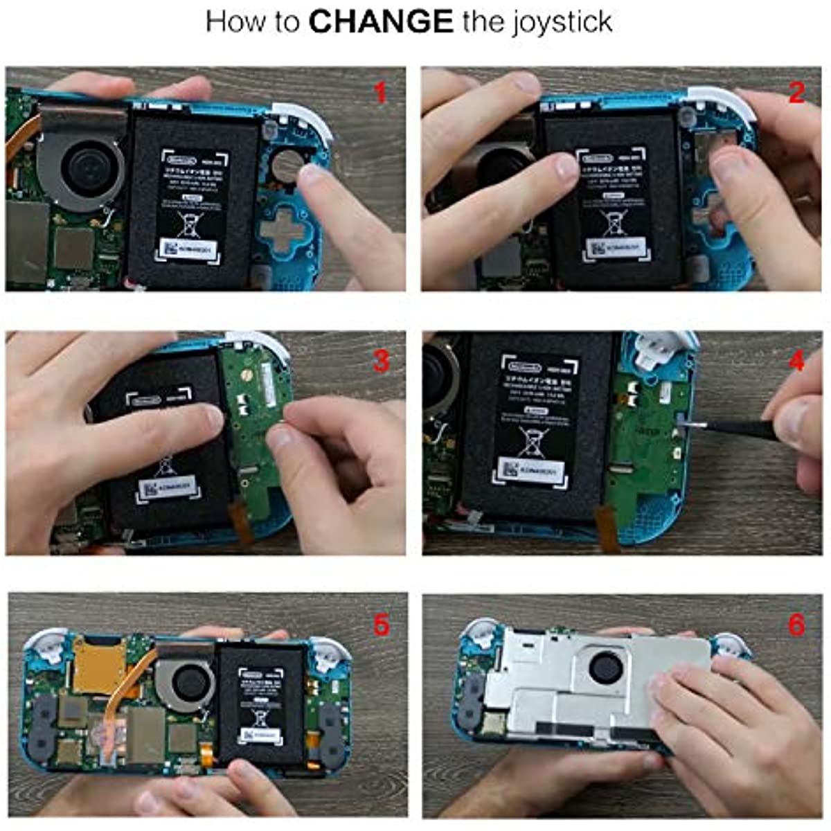 Replacement Joy Stick Compatible with Switch lite, Joystick Replacement Compatible with Switch lite and Repair Tool Kit for Switch lite - 2 Pack (White)