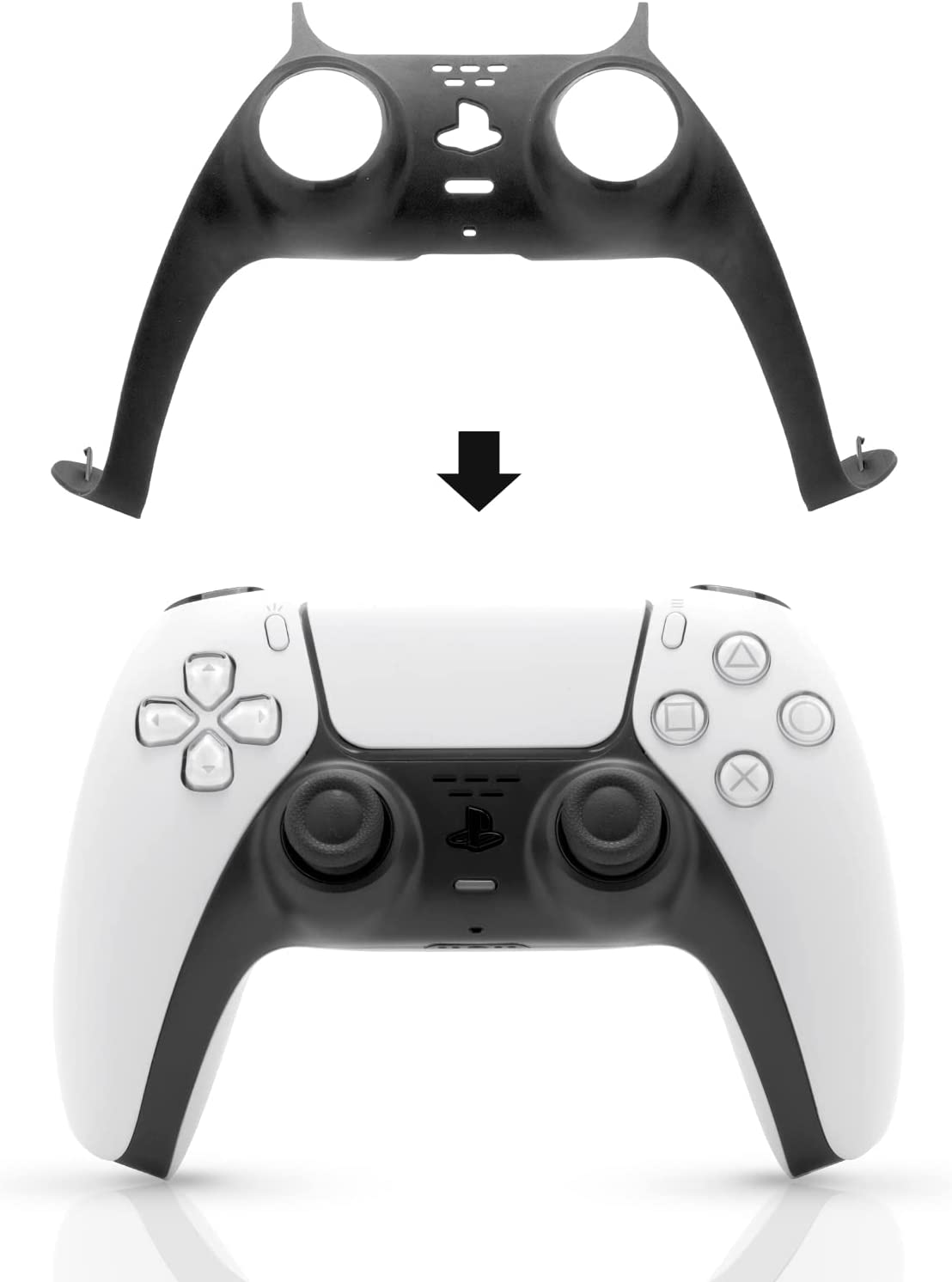 PS5 Controller Faceplate, PS5 Yellow Accessories, Decoration for PS5 Dual Sense Controller - Light Yellow