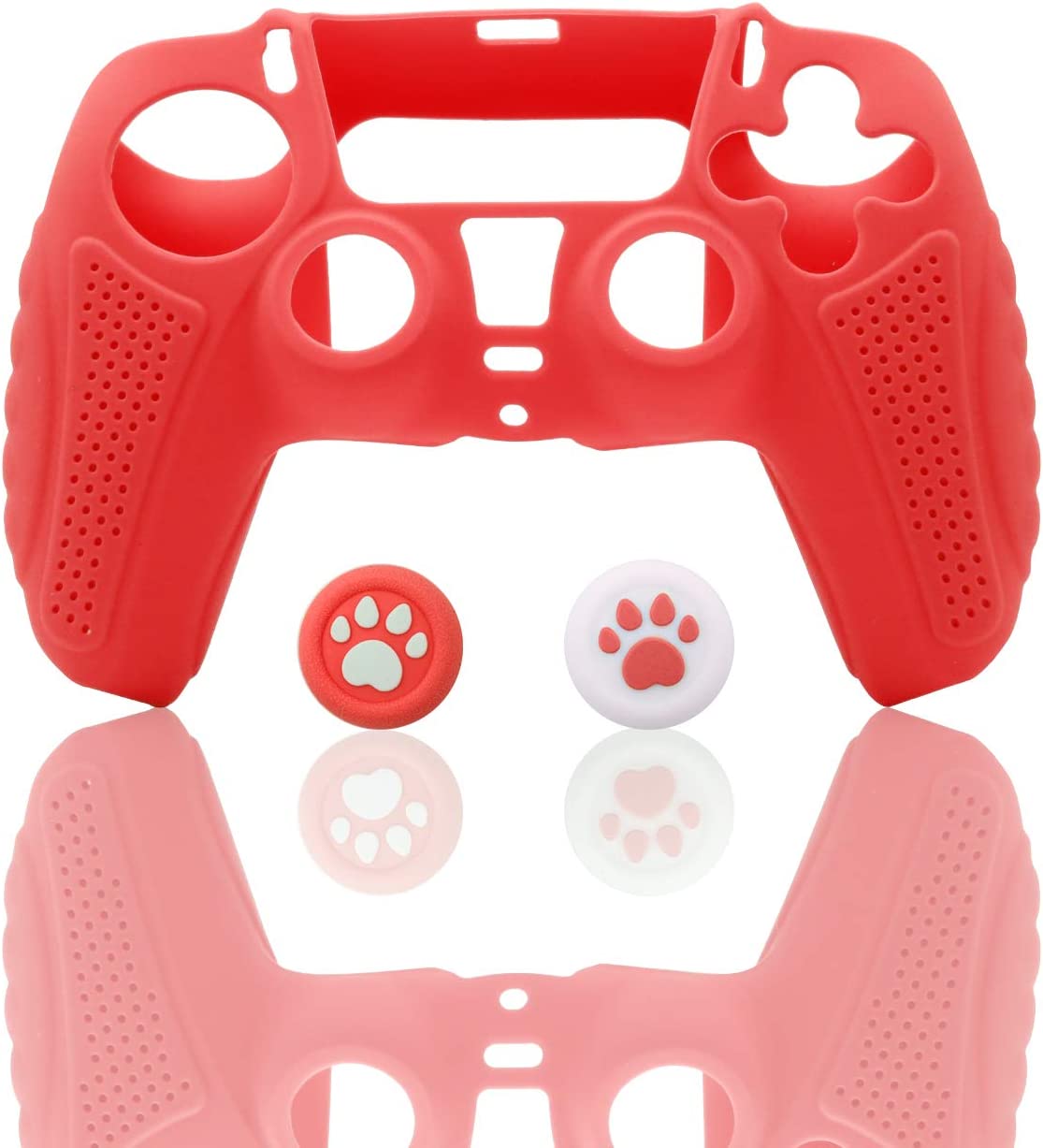 PS5 Controller Skin, PS5 Silicone Controller Case, Playstation 5 Controller Silicone Cover with 2 Thumb Grip Caps