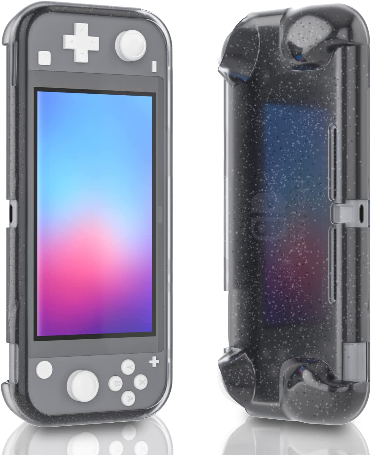 Switch lite Glitter Case, Switch lite Protective TPU Case, Switch lite Ergonomic Grip Case