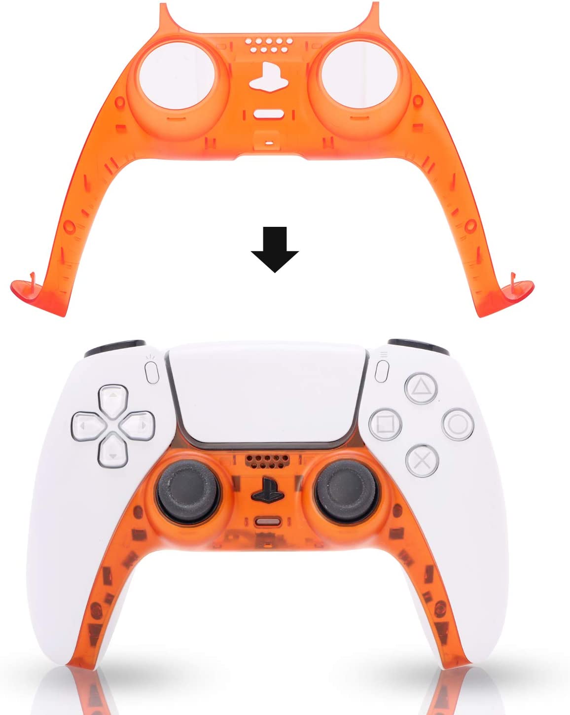 PS5 Controller Faceplate, PS5 Yellow Accessories, Decoration for PS5 Dual Sense Controller - Light Yellow