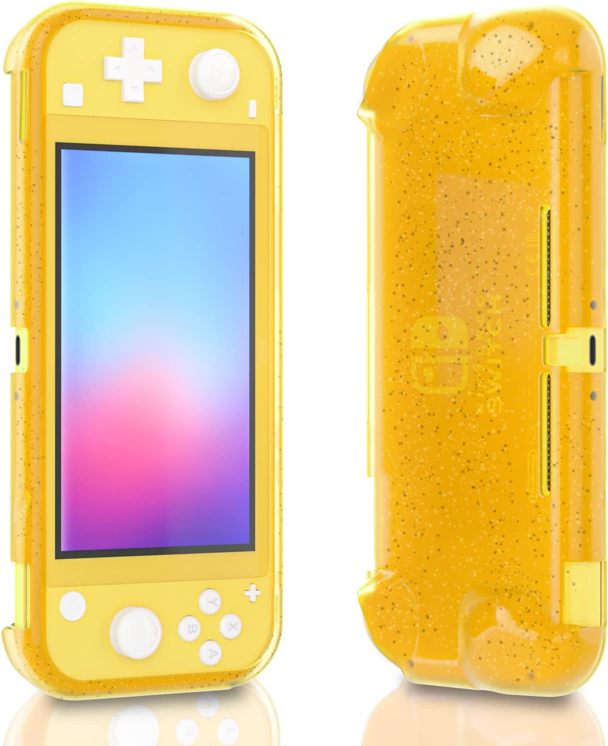 Switch lite Glitter Case, Switch lite Protective TPU Case, Switch lite Ergonomic Grip Case