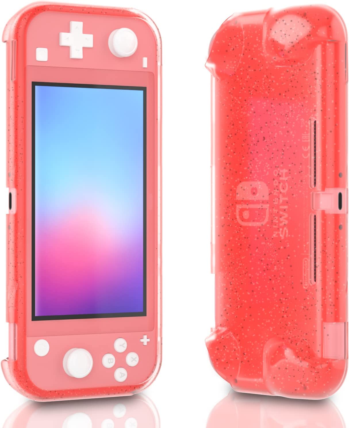 Switch lite Glitter Case, Switch lite Protective TPU Case, Switch lite Ergonomic Grip Case