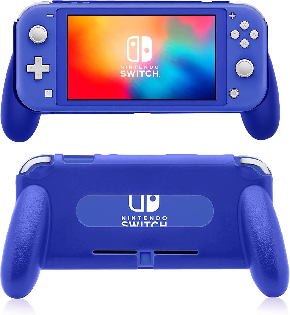 nintendo switch lite grip blue