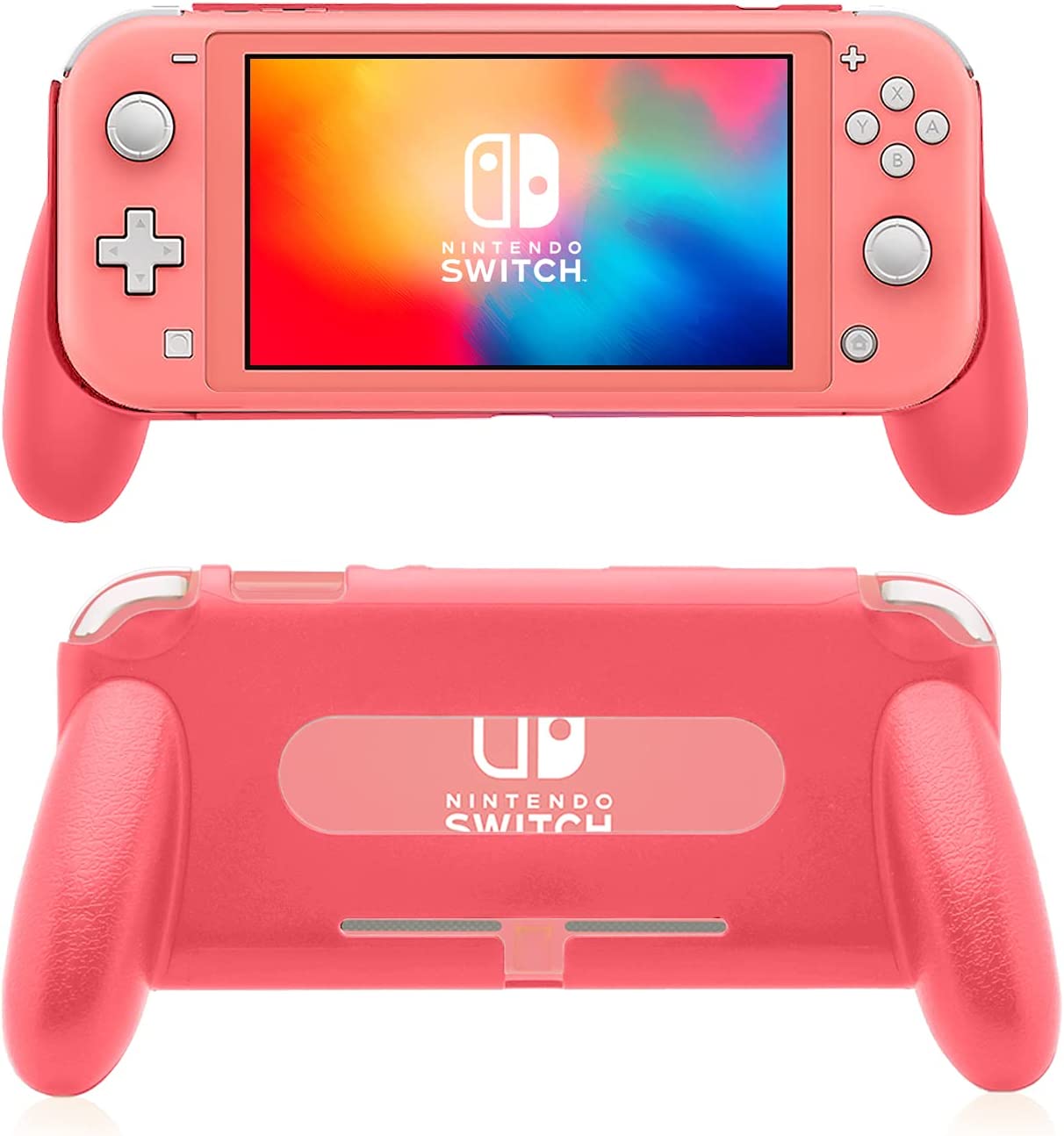 nintendo switch lite coral grip