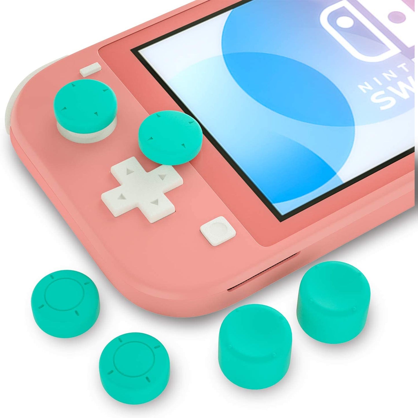 Switch Lite Thumb Grips, Different Sizes Soft and Comfortable Joystick Caps for Nintendo Switch Lite - Gray