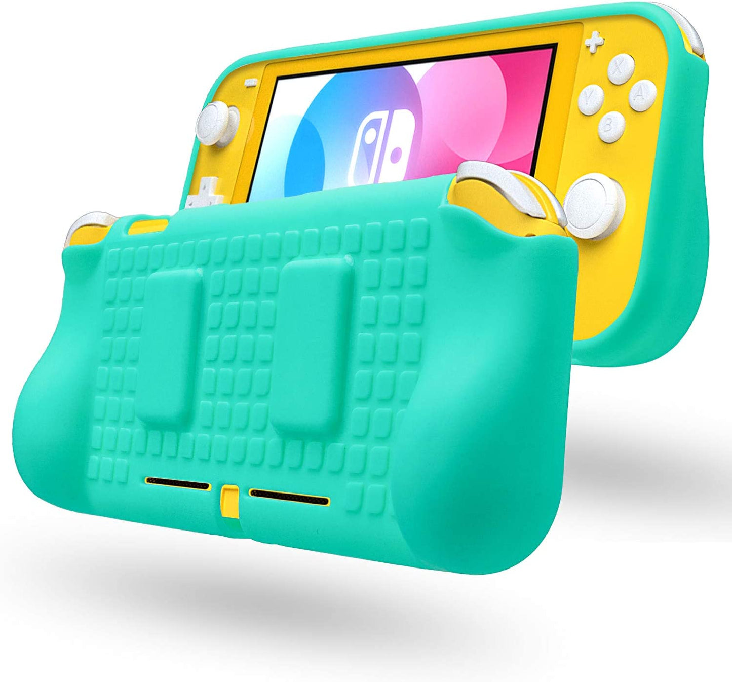 Switch lite Gray Case, Switch lite TPU Case, Comfortable Grip Case for Switch lite with Game Slots - Gray