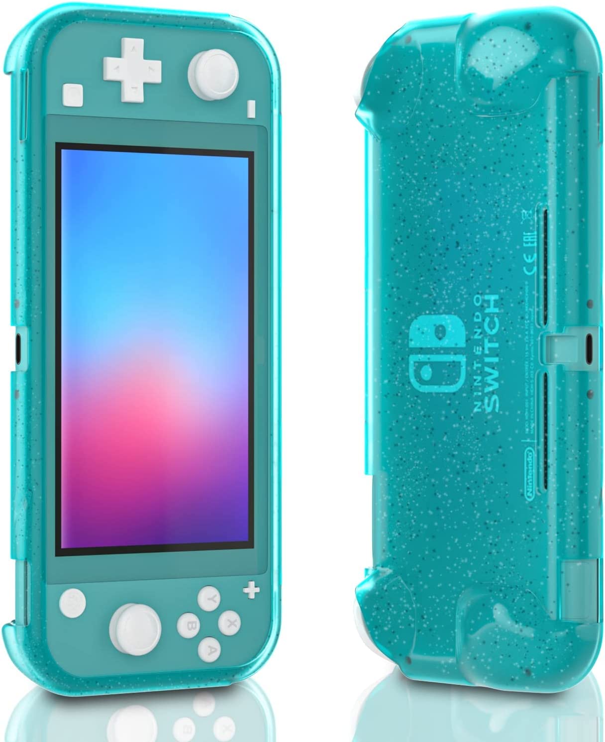 Switch lite Glitter Case, Switch lite Protective TPU Case, Switch lite Ergonomic Grip Case