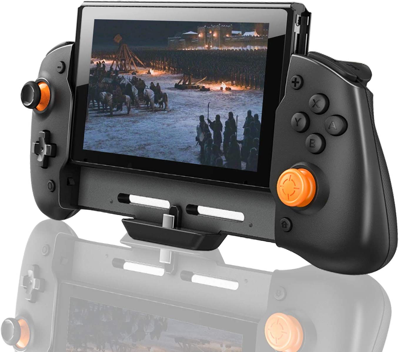 Wireless Controller Compatible with Nintendo Switch, Large Controller for Nintendo Switch with Precise Rocker, Dual Motor Shock Feedback and Screenshot