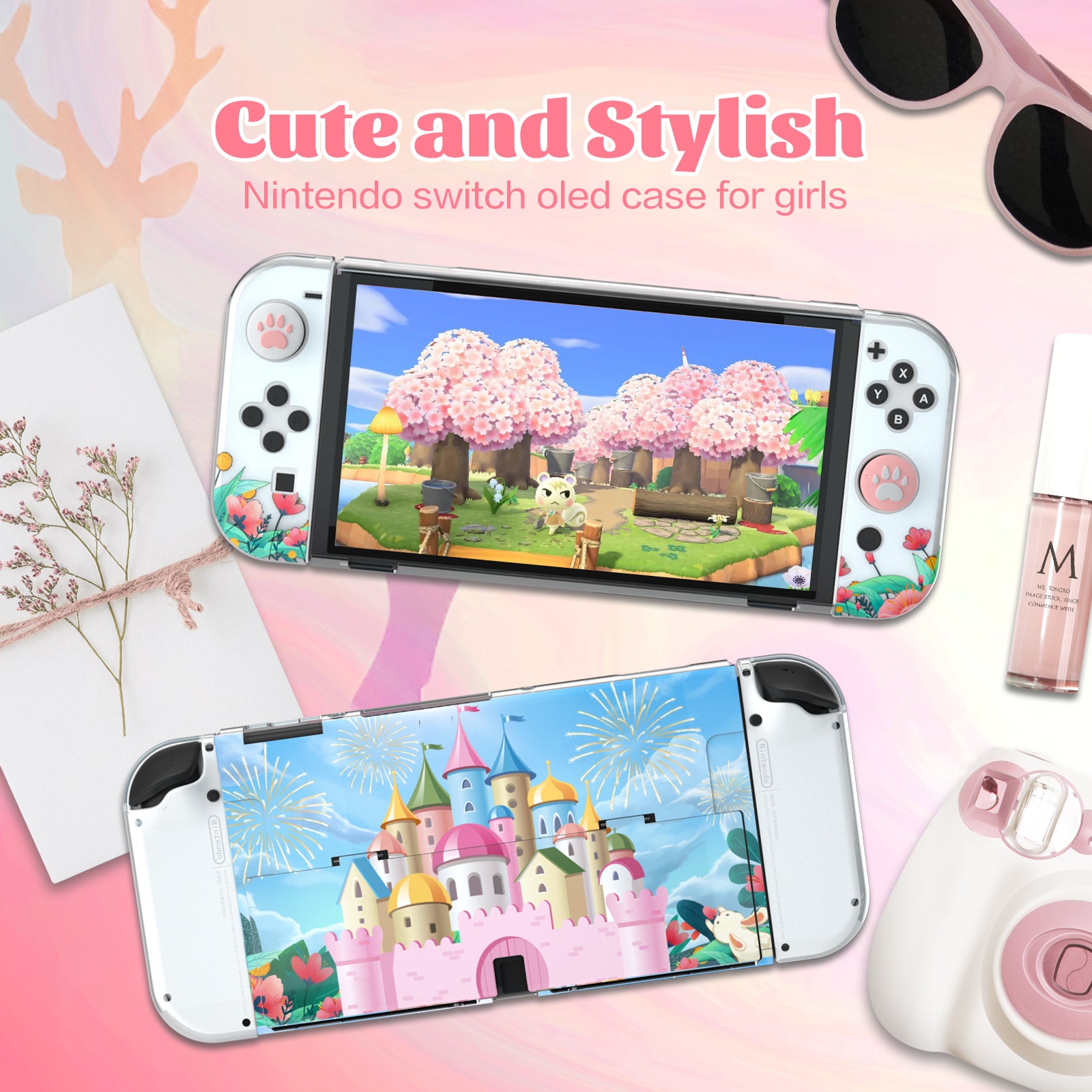 nintendo switch oled cute case