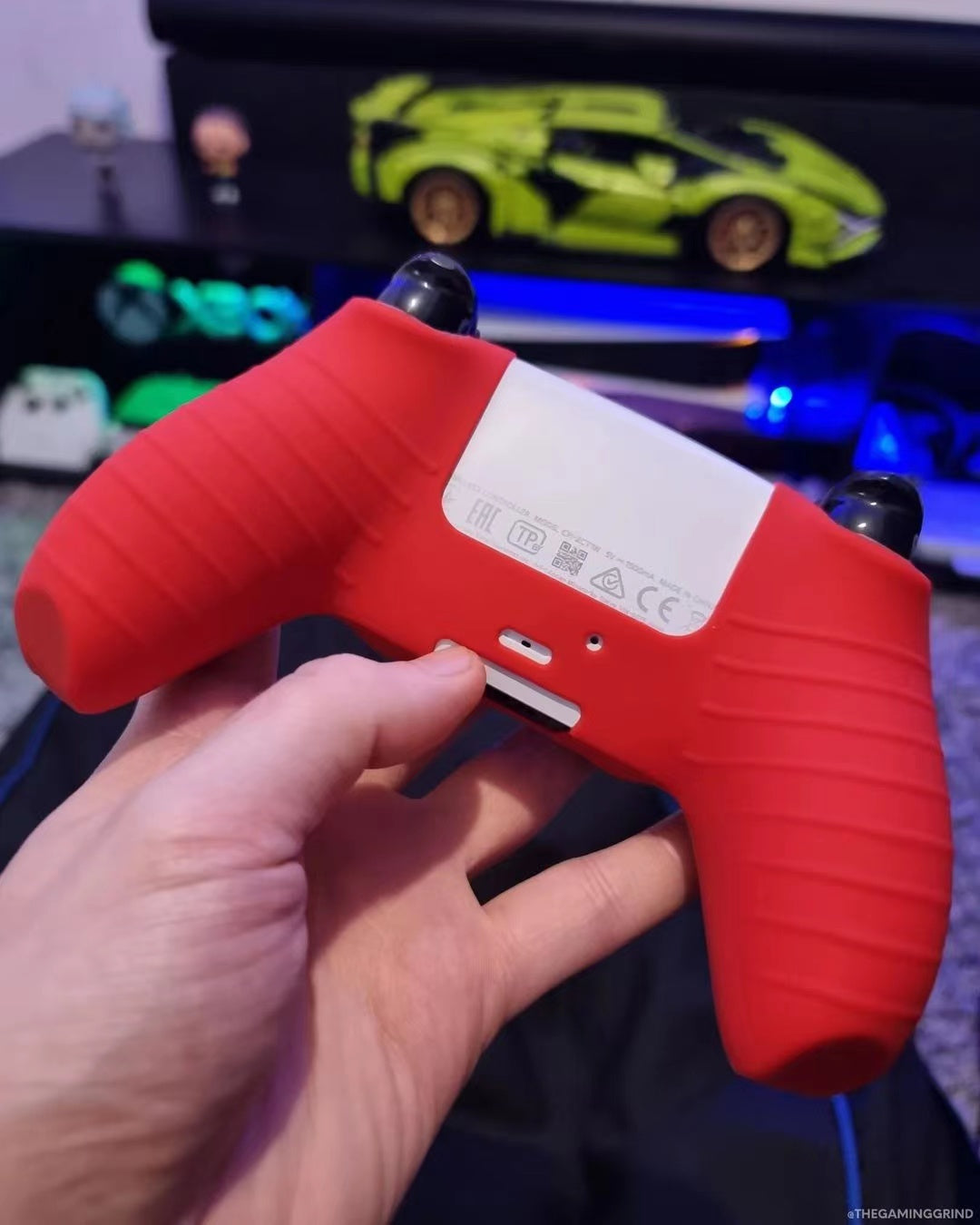 ps5 controller cover red