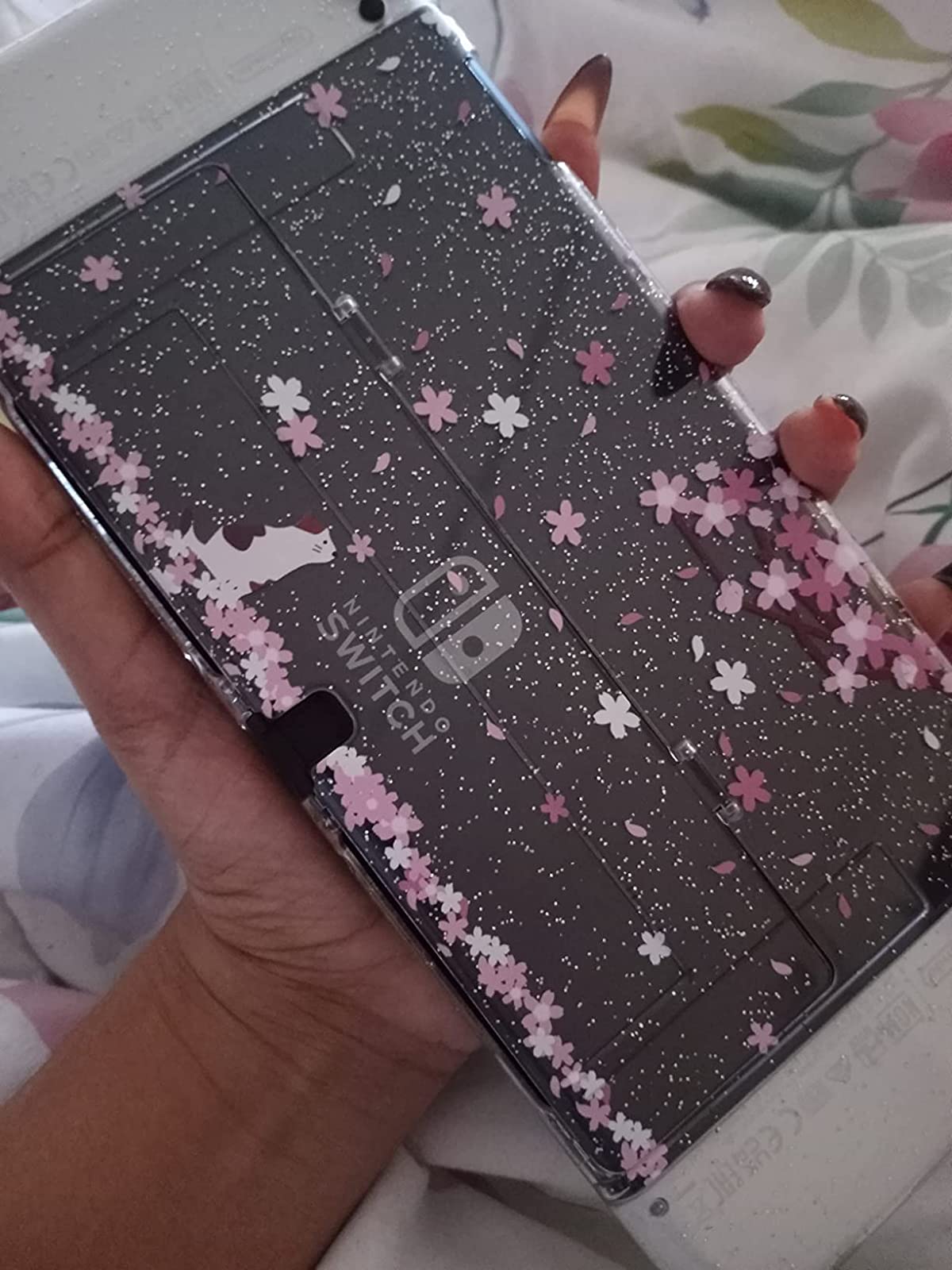 nintendo switch oled protective case dockable